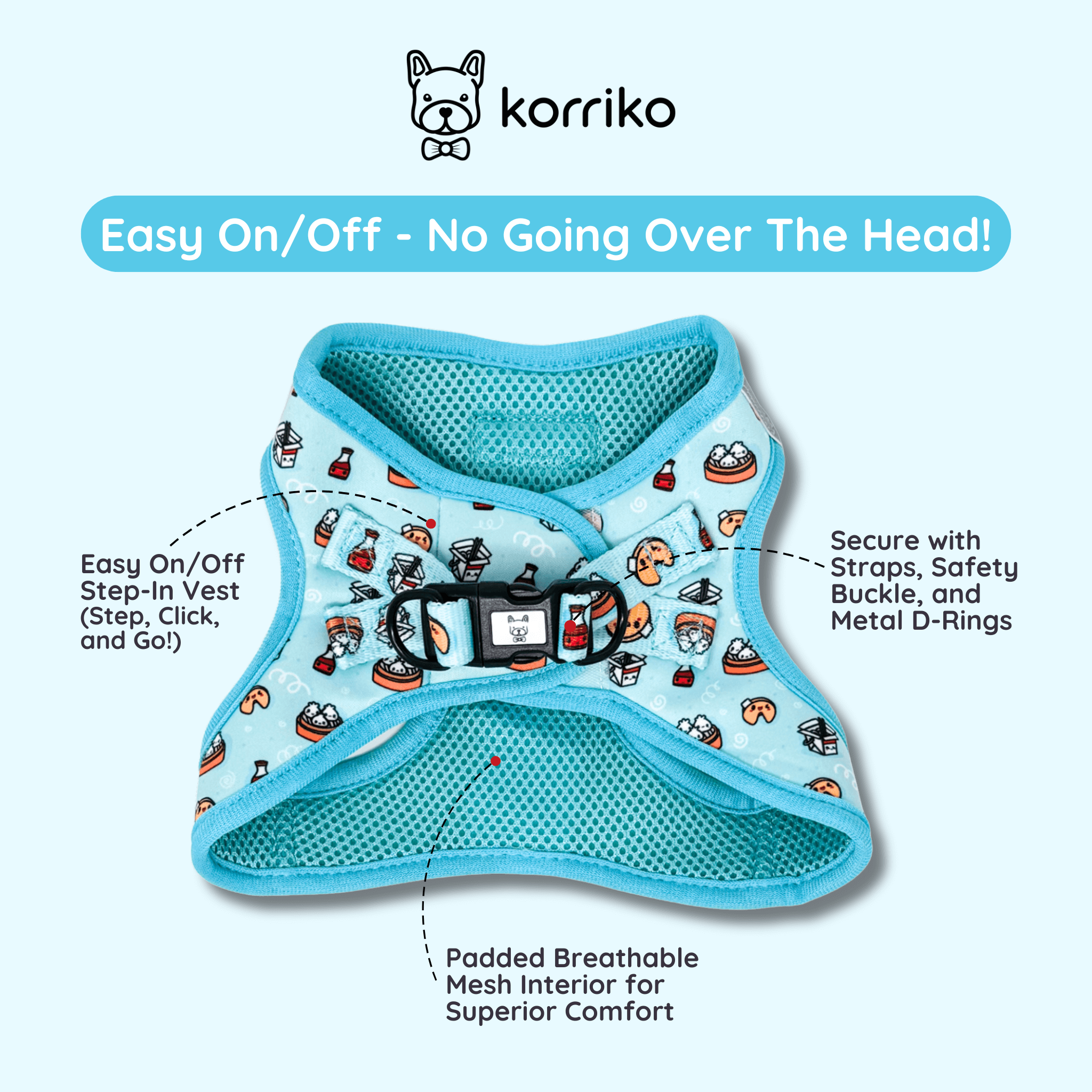 Step-In Dog Harness - Adorabao