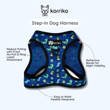 Step-In Dog Harness - Dino