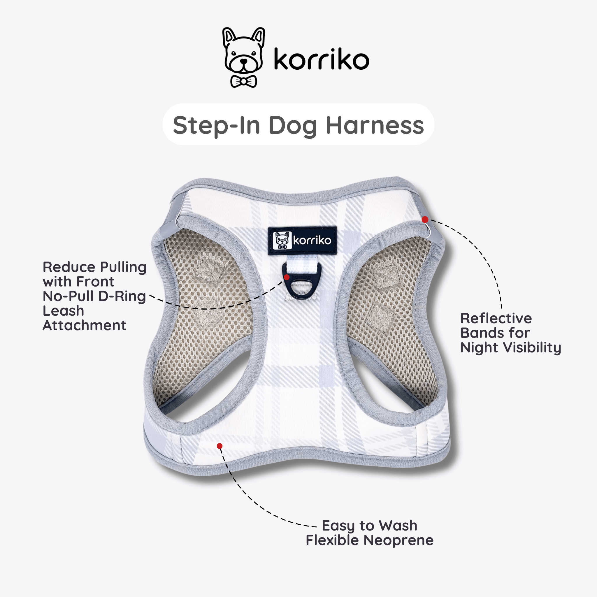 Step-In Dog Harness - Park City Plaid (Final Sale)