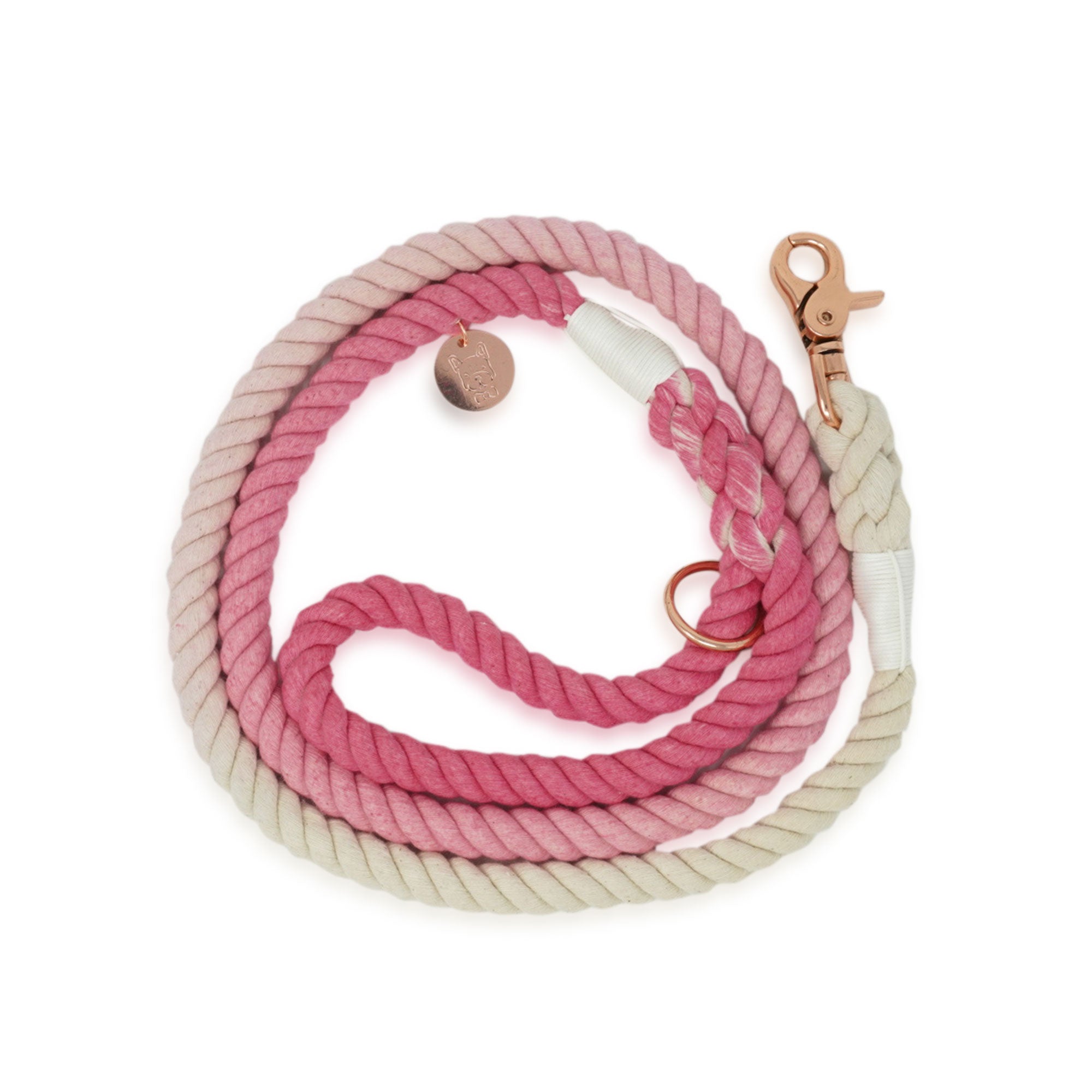 Cotton Rope Leash - Pink Ombre (Final Sale)