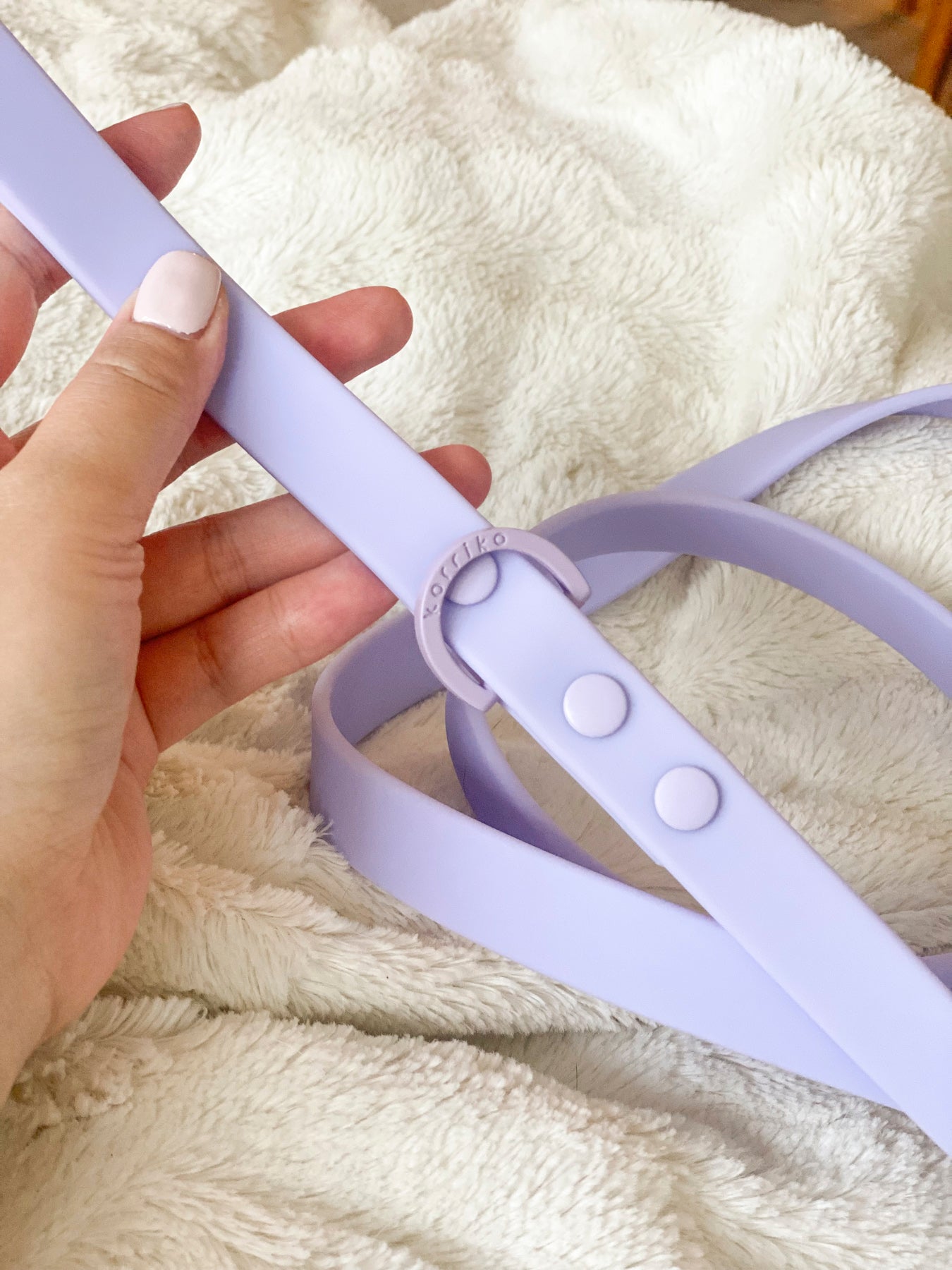 Waterproof PVC Dog Leash - Lilac (Final Sale)