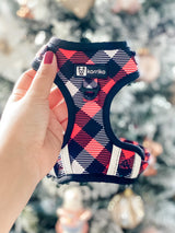 Adjustable Dog Harness - Red Plaid (SECONDS - FINAL SALE)