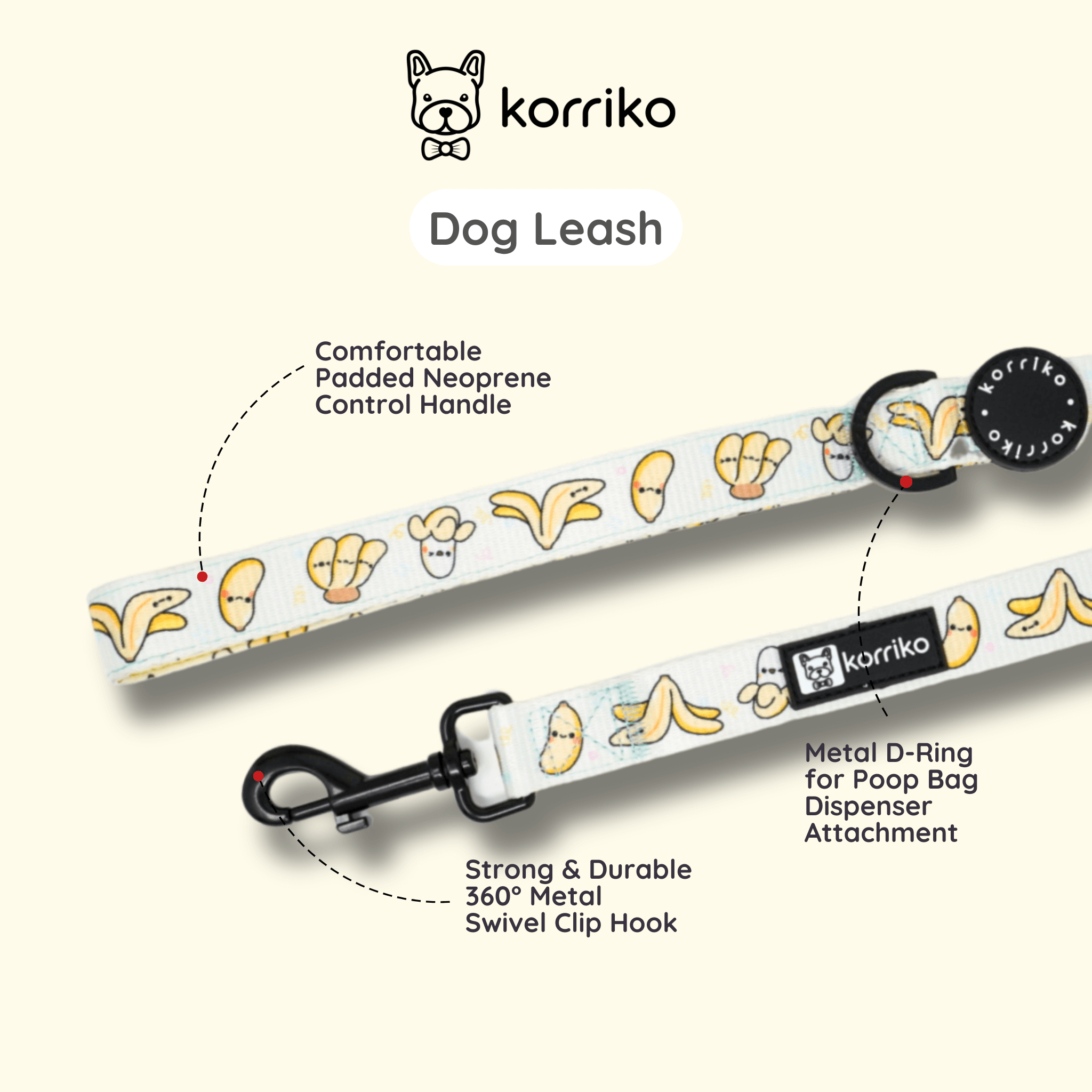 Dog Leash - Go Bananas (Final Sale)