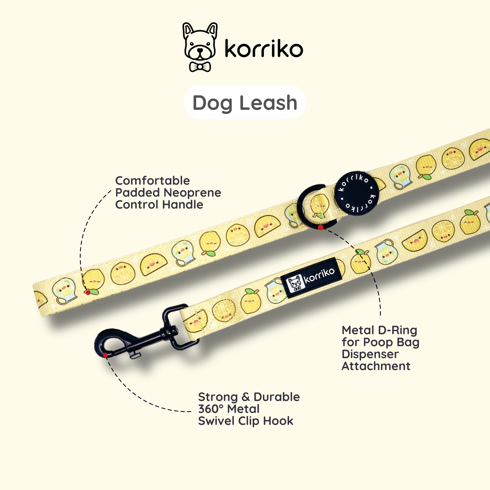 Dog Leash - Lemonade