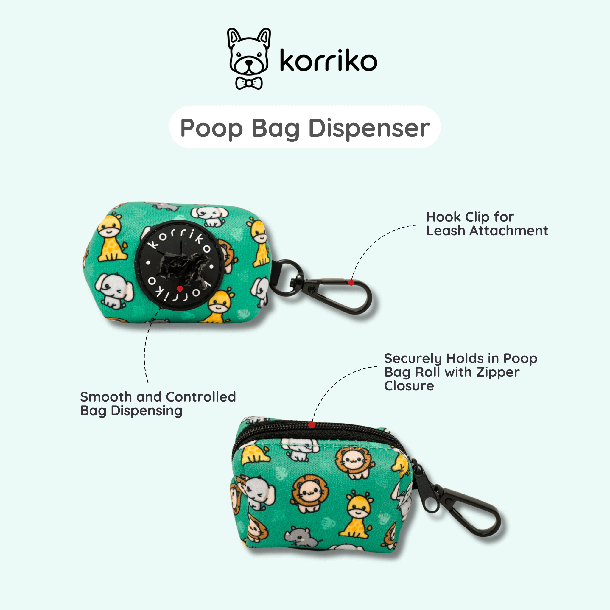 Poop Bag Dispenser - Safari (Final Sale)