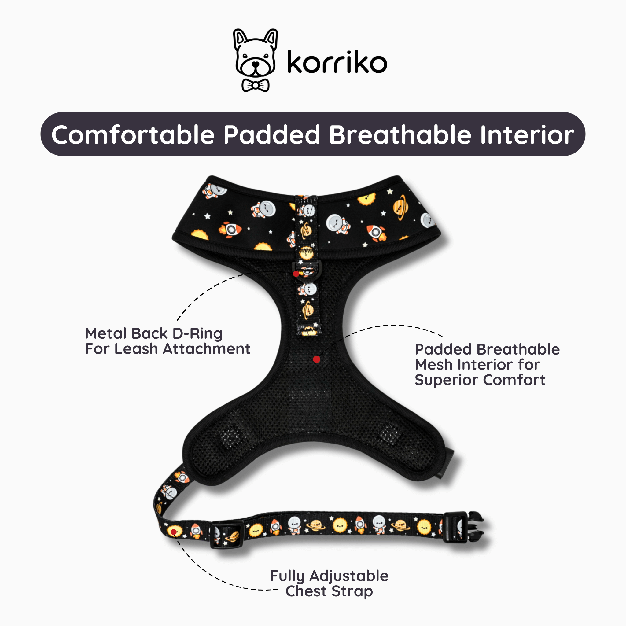 Classic No-Pull Dog Harness - Space Cadet (Final Sale)