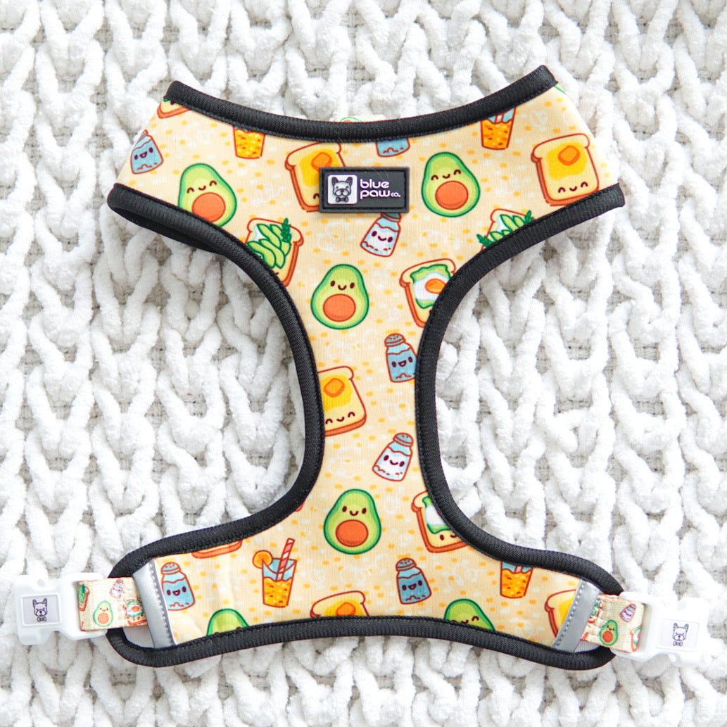 Reversible Dog Harness - Avocado Toast (Blue Paw Co. - FINAL SALE)
