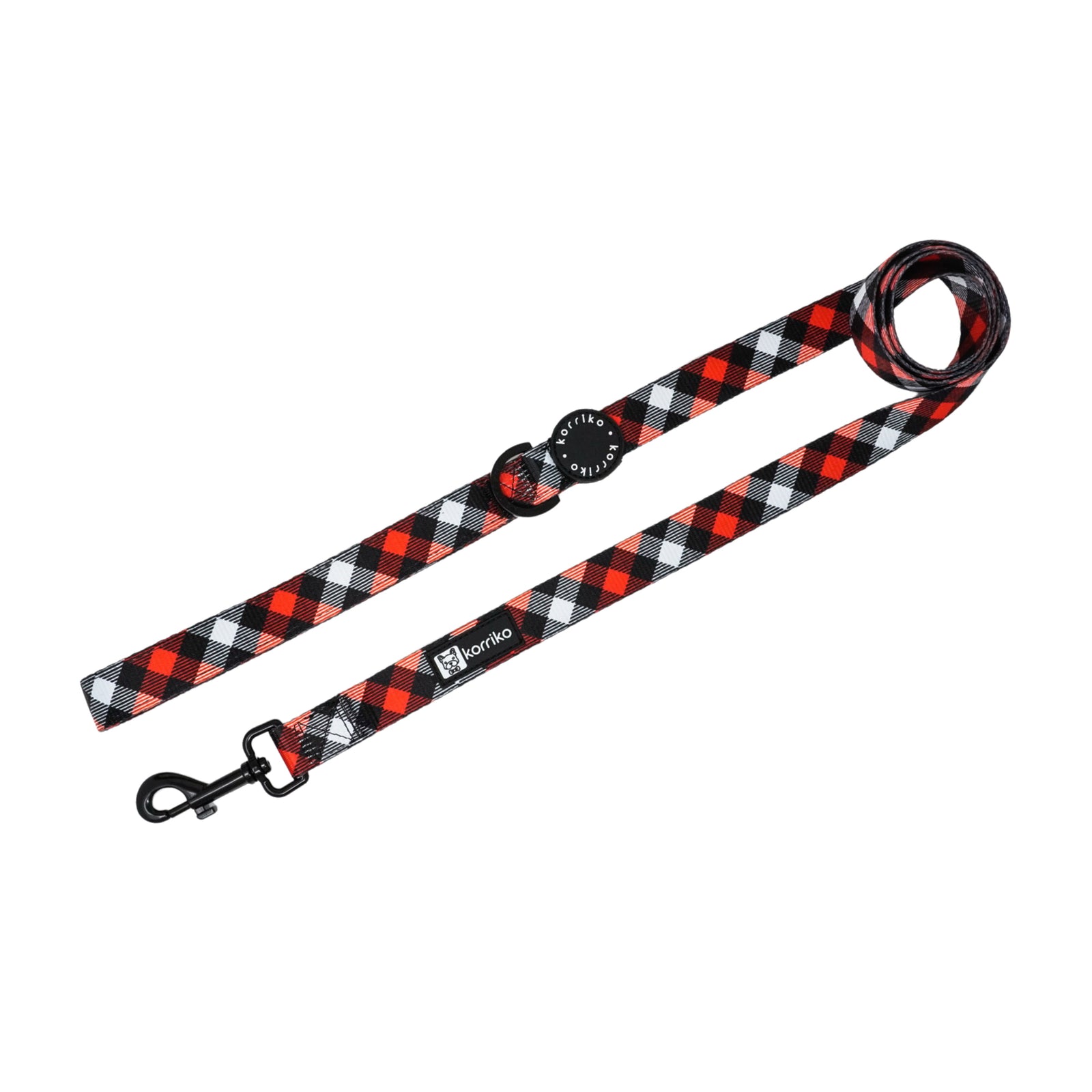 Dog Leash - Red Plaid