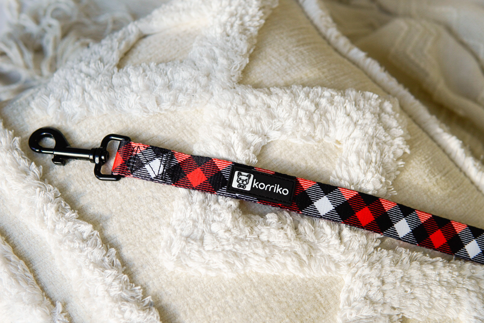 Dog Leash - Red Plaid (Final Sale)
