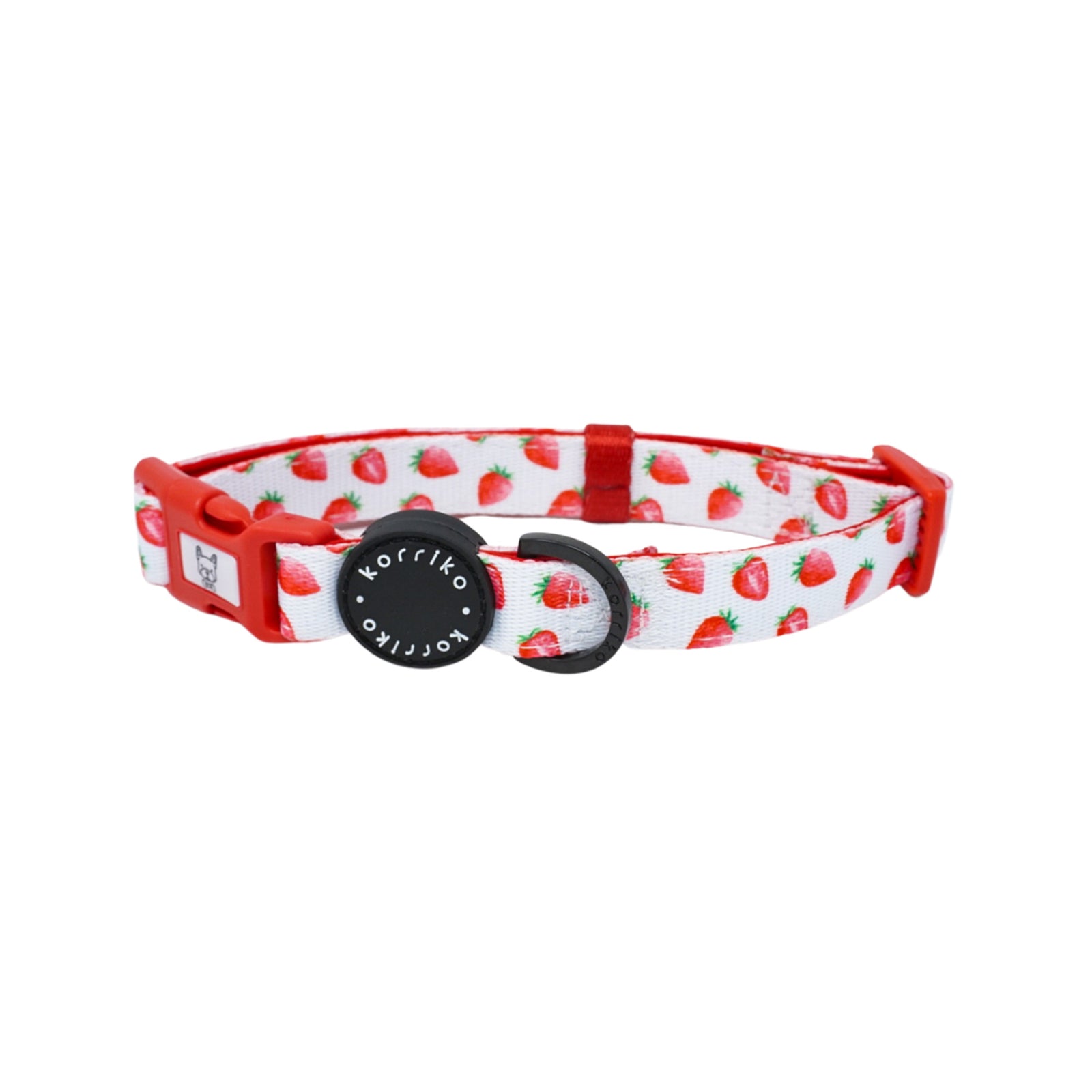 Dog Collar - Strawberries & Cream (Final Sale)